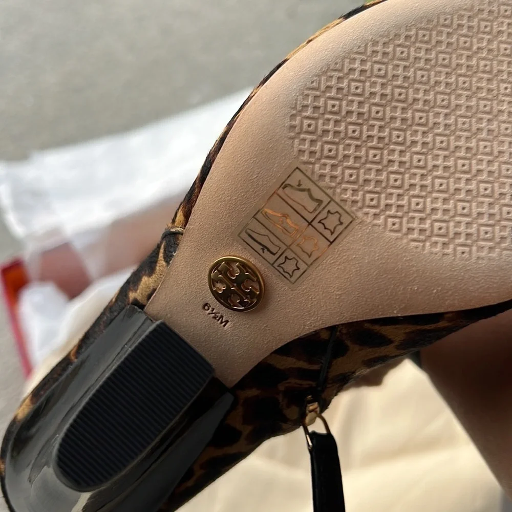 Tory Burch Leopard Print Calf Hair